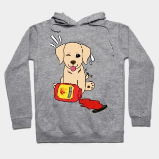 Funny Golden Retriever Spilled Hot Sauce Hoodie